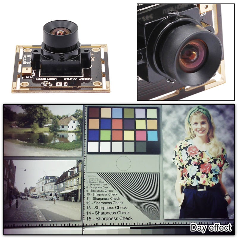 ELP Sony IMX323 Sensor Mini Low Light Wide Angle USB Camera Module with 100degree No Distortion Lens HD 1080P 0.01Lux USB2.0 Video Webcam Board UVC H.264 PC Camera for Computer, Laptop - Image 4